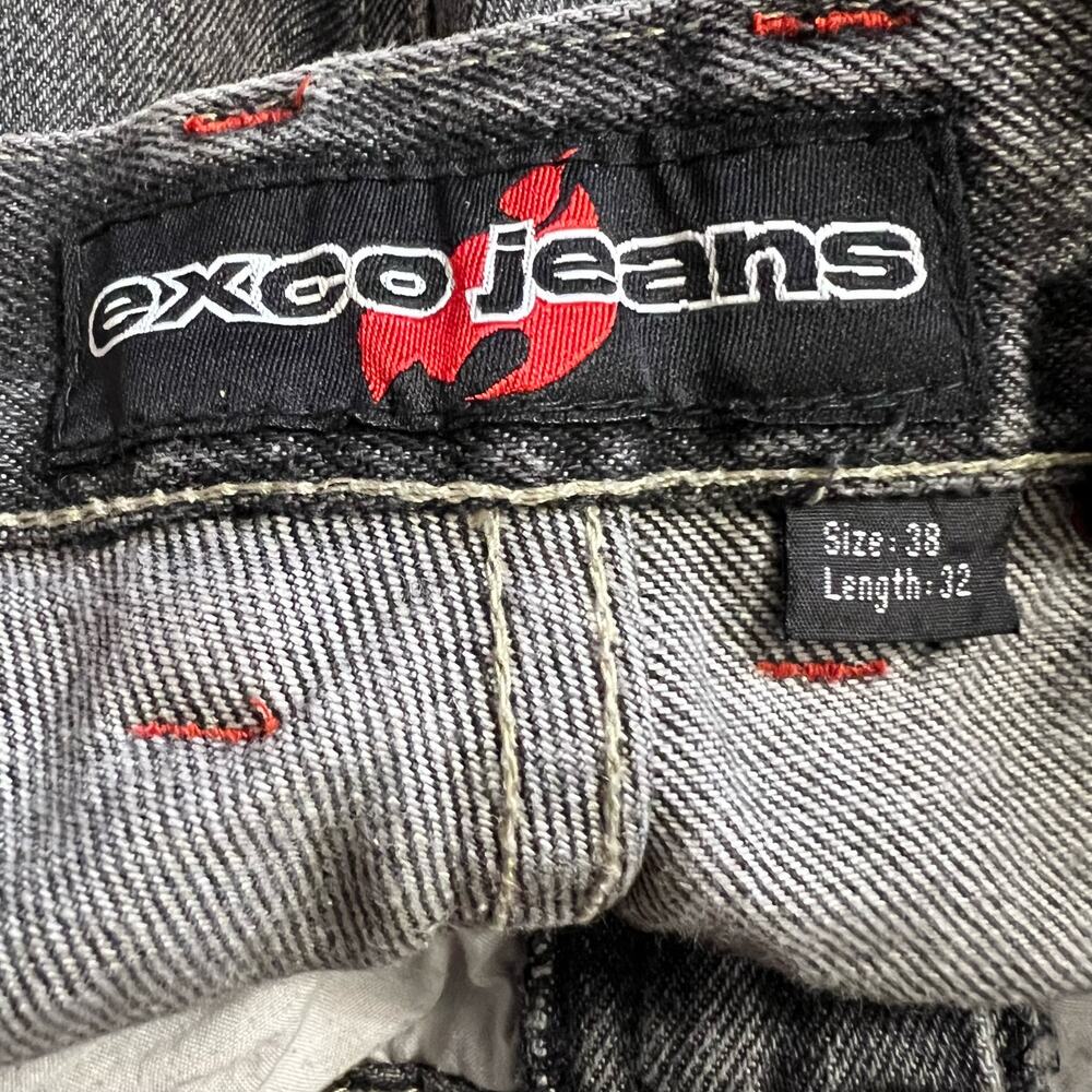 Vintage EXCO Baggy Fit Jean Mens 38 X32 Skater Straight Wide Leg Y2K Rave Grunge - Picture 5 of 10